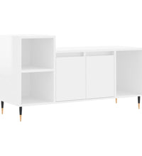 TV-Schrank Hochglanz-Weiß 100x35x55 cm Holzwerkstoff