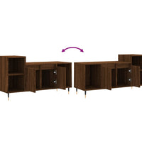 TV-Schrank Braun Eichen-Optik 100x35x55 cm Holzwerkstoff