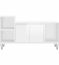 TV-Schrank Hochglanz-Weiß 100x35x55 cm Holzwerkstoff