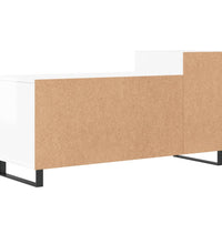 TV-Schrank Hochglanz-Weiß 100x35x55 cm Holzwerkstoff