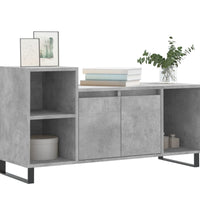 TV-Schrank Betongrau 100x35x55 cm Holzwerkstoff