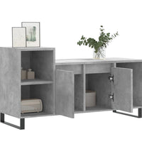 TV-Schrank Betongrau 100x35x55 cm Holzwerkstoff