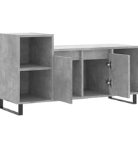 TV-Schrank Betongrau 100x35x55 cm Holzwerkstoff