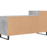 TV-Schrank Betongrau 100x35x55 cm Holzwerkstoff