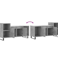 TV-Schrank Betongrau 100x35x55 cm Holzwerkstoff