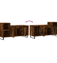 TV-Schrank Räuchereiche 100x35x55 cm Holzwerkstoff