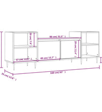 TV-Schrank Weiß 160x35x55 cm Holzwerkstoff