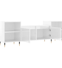 TV-Schrank Hochglanz-Weiß 160x35x55 cm Holzwerkstoff