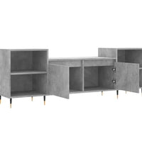 TV-Schrank Betongrau 160x35x55 cm Holzwerkstoff