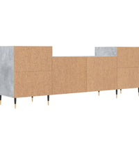 TV-Schrank Betongrau 160x35x55 cm Holzwerkstoff