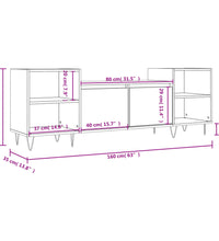 TV-Schrank Weiß 160x35x55 cm Holzwerkstoff