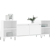 TV-Schrank Hochglanz-Weiß 160x35x55 cm Holzwerkstoff