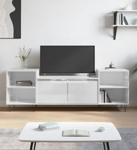 TV-Schrank Hochglanz-Weiß 160x35x55 cm Holzwerkstoff