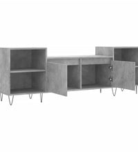 TV-Schrank Betongrau 160x35x55 cm Holzwerkstoff