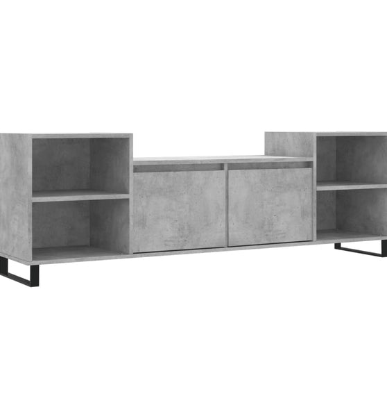 TV-Schrank Betongrau 160x35x55 cm Holzwerkstoff