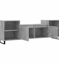 TV-Schrank Betongrau 160x35x55 cm Holzwerkstoff