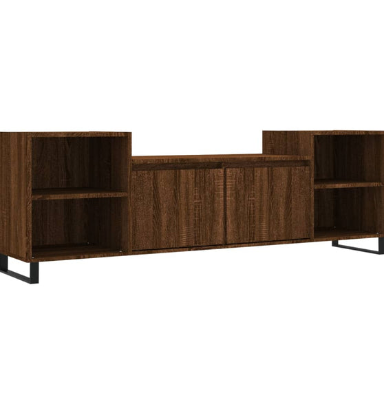 TV-Schrank Braun Eichen-Optik 160x35x55 cm Holzwerkstoff