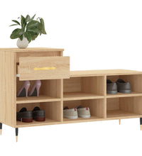 Schuhregal Sonoma-Eiche 102x36x60 cm Holzwerkstoff