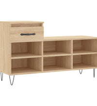 Schuhregal Sonoma-Eiche 102x36x60 cm Holzwerkstoff