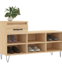 Schuhregal Sonoma-Eiche 102x36x60 cm Holzwerkstoff