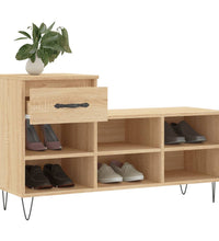 Schuhregal Sonoma-Eiche 102x36x60 cm Holzwerkstoff