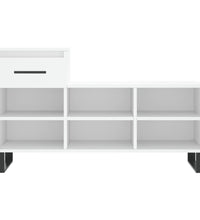 Schuhregal Weiß 102x36x60 cm Holzwerkstoff