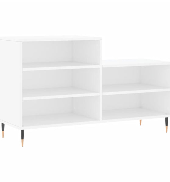 Schuhregal Weiß 102x36x60 cm Holzwerkstoff