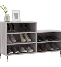 Schuhregal Grau Sonoma 102x36x60 cm Holzwerkstoff