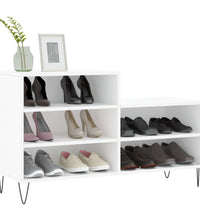 Schuhregal Weiß 102x36x60 cm Holzwerkstoff