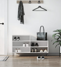 Schuhregal Weiß 102x36x60 cm Holzwerkstoff