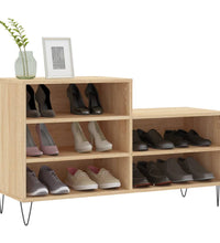 Schuhregal Sonoma-Eiche 102x36x60 cm Holzwerkstoff