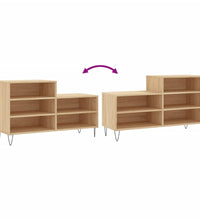 Schuhregal Sonoma-Eiche 102x36x60 cm Holzwerkstoff