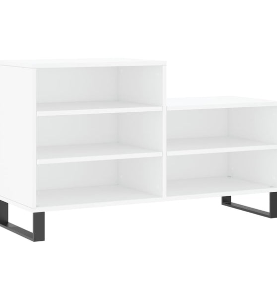 Schuhregal Weiß 102x36x60 cm Holzwerkstoff