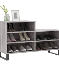 Schuhregal Grau Sonoma 102x36x60 cm Holzwerkstoff