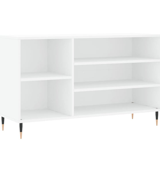 Schuhregal Weiß 102x36x60 cm Holzwerkstoff