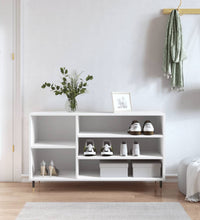 Schuhregal Weiß 102x36x60 cm Holzwerkstoff