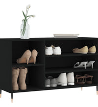 Schuhregal Schwarz 102x36x60 cm Holzwerkstoff