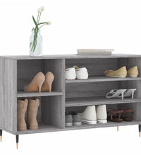 Schuhregal Grau Sonoma 102x36x60 cm Holzwerkstoff