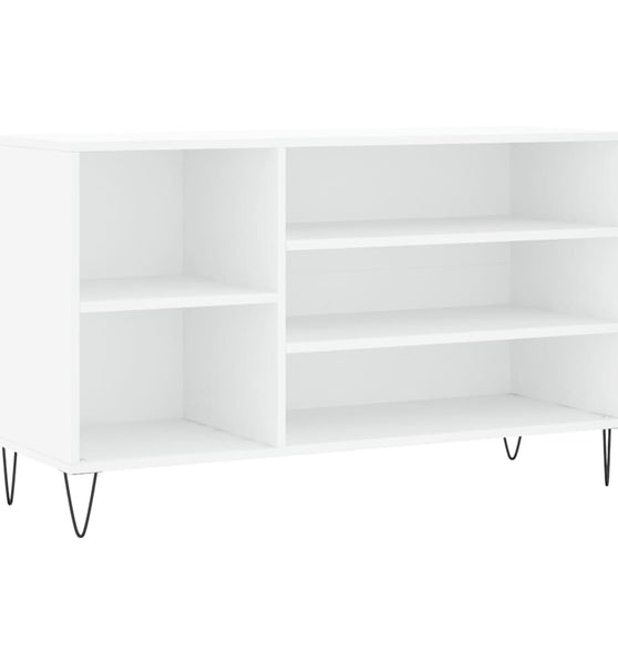 Schuhregal Weiß 102x36x60 cm Holzwerkstoff