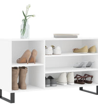 Schuhregal Weiß 102x36x60 cm Holzwerkstoff