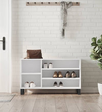 Schuhregal Weiß 102x36x60 cm Holzwerkstoff