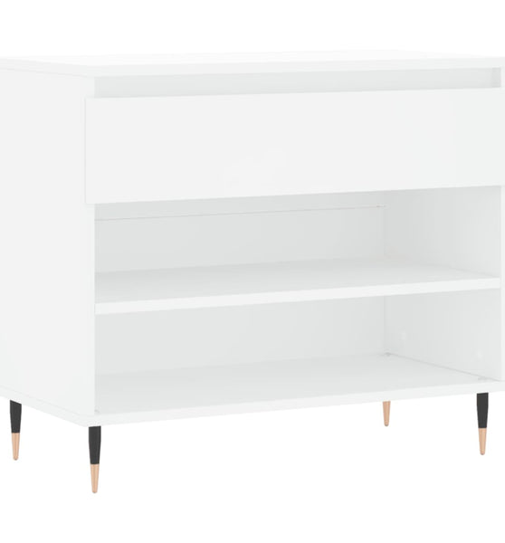 Schuhregal Weiß 70x36x60 cm Holzwerkstoff