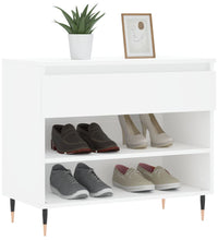 Schuhregal Weiß 70x36x60 cm Holzwerkstoff