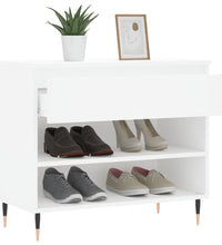 Schuhregal Weiß 70x36x60 cm Holzwerkstoff
