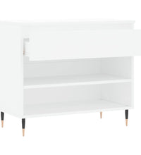 Schuhregal Weiß 70x36x60 cm Holzwerkstoff