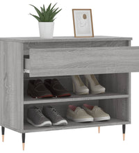 Schuhregal Grau Sonoma 70x36x60 cm Holzwerkstoff