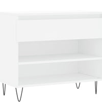 Schuhregal Weiß 70x36x60 cm Holzwerkstoff