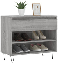 Schuhregal Grau Sonoma 70x36x60 cm Holzwerkstoff