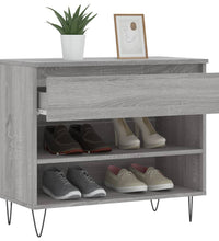 Schuhregal Grau Sonoma 70x36x60 cm Holzwerkstoff