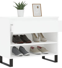Schuhregal Weiß 70x36x60 cm Holzwerkstoff
